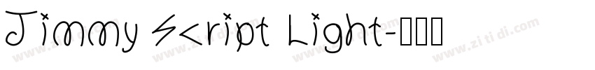Jimmy Script Light字体转换